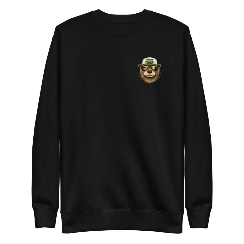 Brookings Otter Unisex Premium Sweatshirt with Front and Back Graphic
